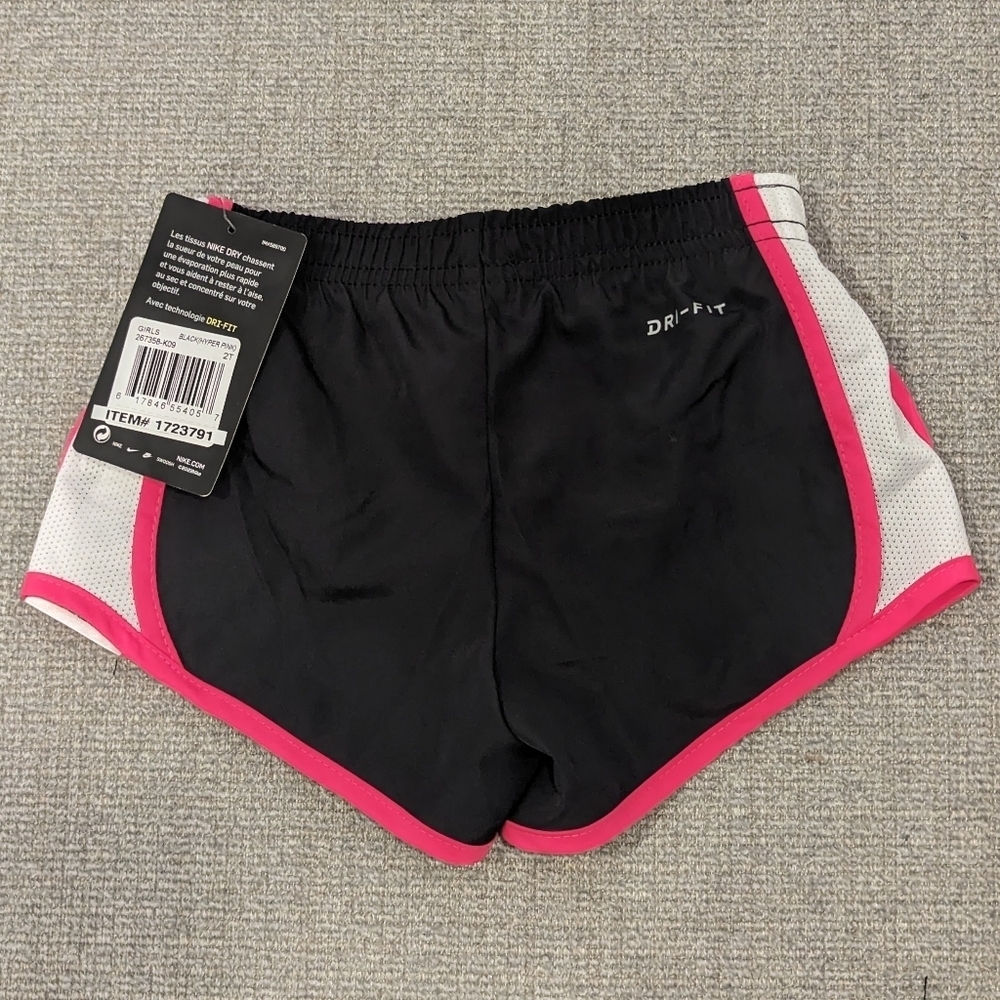 Nike Toddler Girls Dri-Fit Athletic Shorts 2T Black  NWT